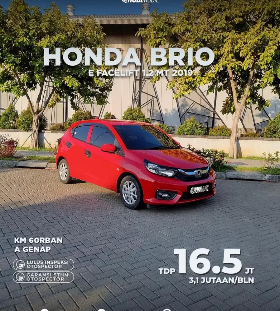 Honda Brio E Facelift 1.2 MT Thn 2019