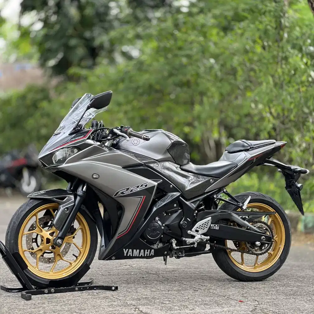 YAMAHA YZF R25 V1 2016 GREY KM LOW PAJAK PANJANG SIAP GASPOL