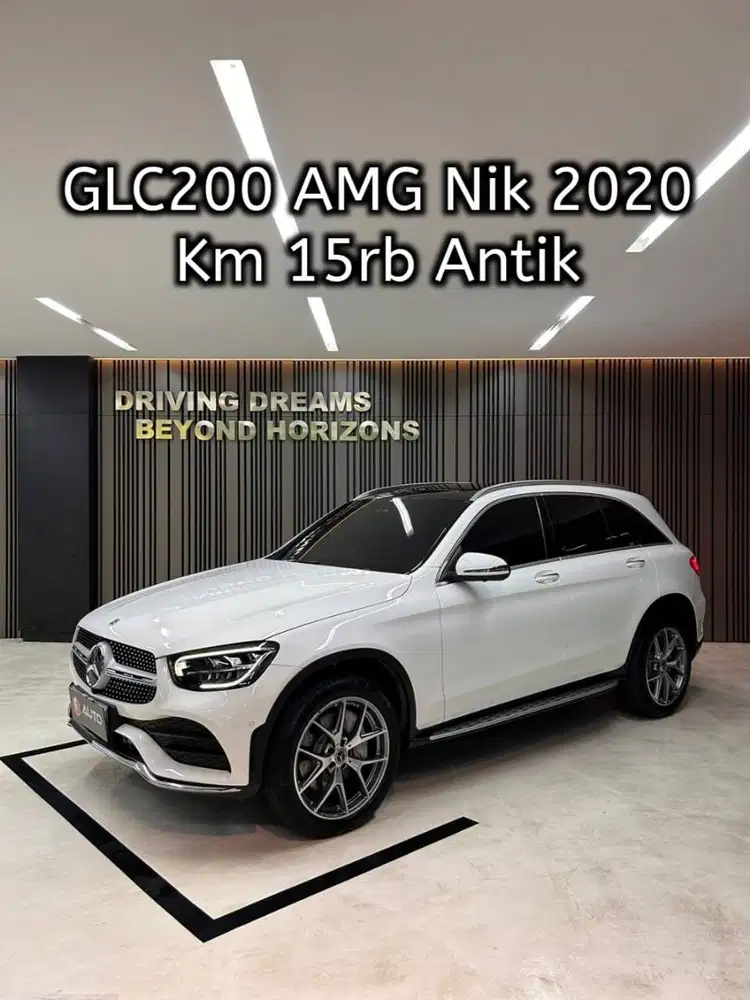 Mercedes Benz GLC 200 GLC200 AMG 2020 Putih Mercy Km15rb B2941SJD