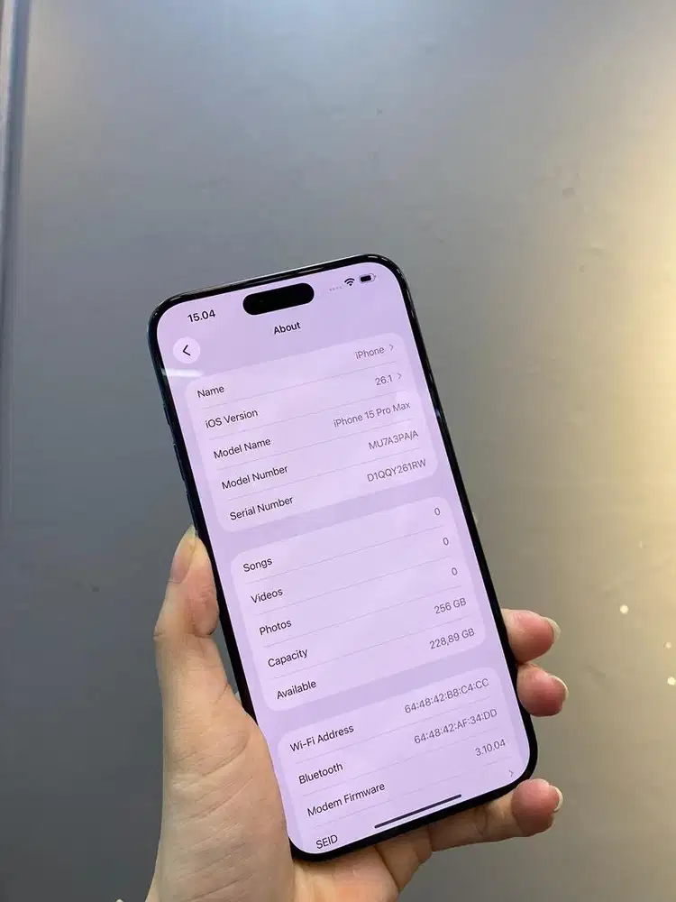 Iphone 15 pro max 256 ibox