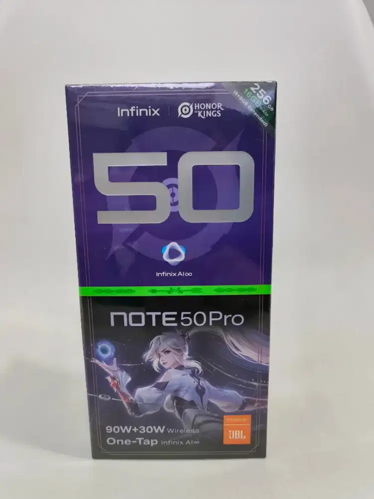 INFINIX NOTE 50 PRO 8+8/256GB GARANSI FRESH RESMI INFINIX (NO REPACK)