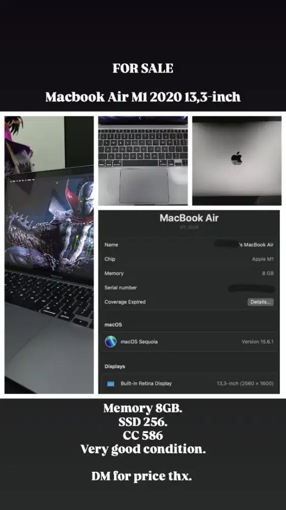 Macbook Air M1 2020