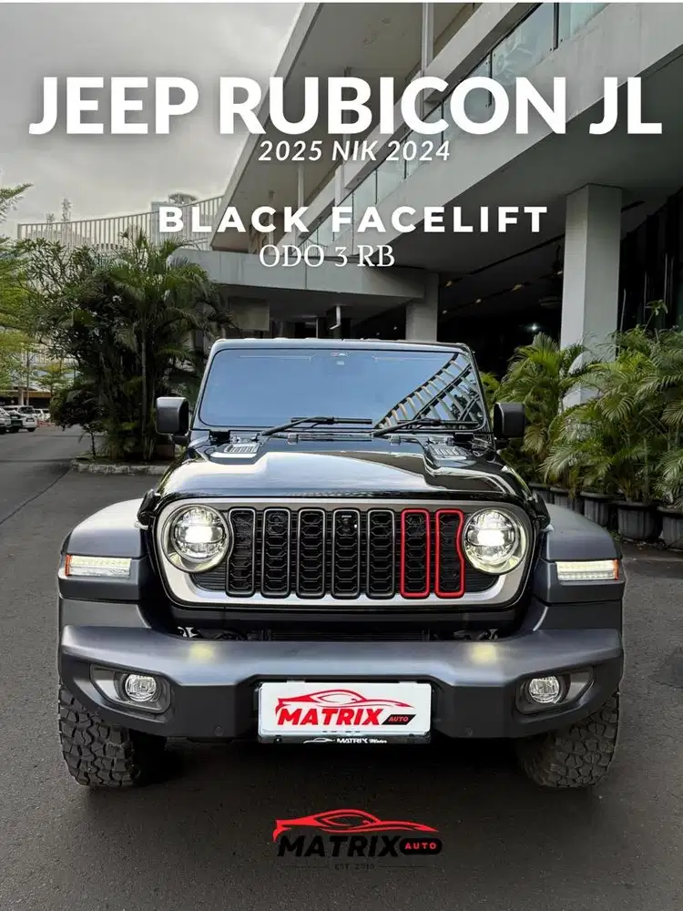 Jeep Rubicon JL 2025 nik 2024  (Black Facelift)