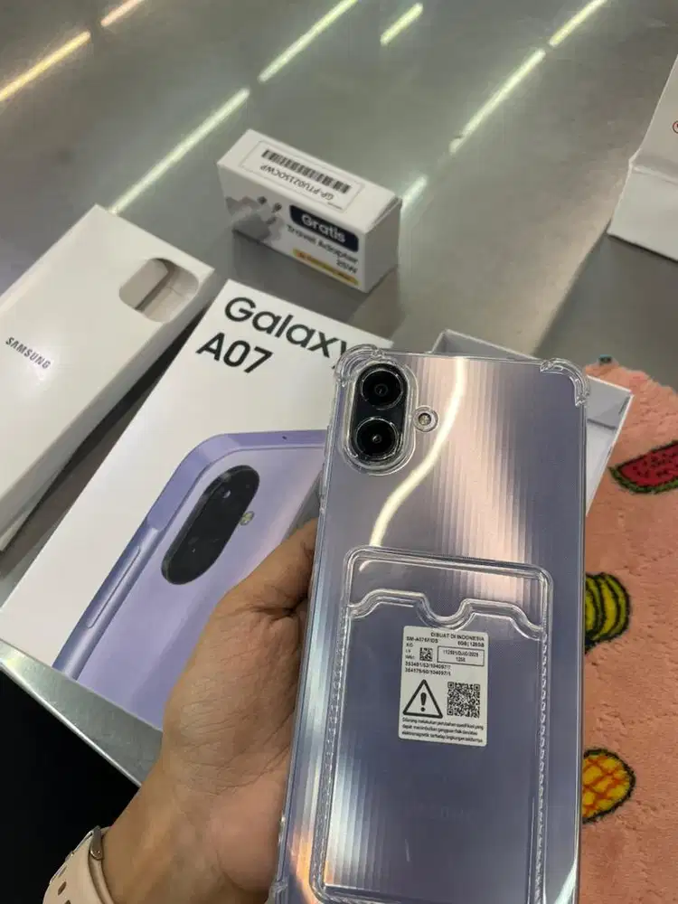 SAMSUNG A07 4/64 free Tg dan silicon case