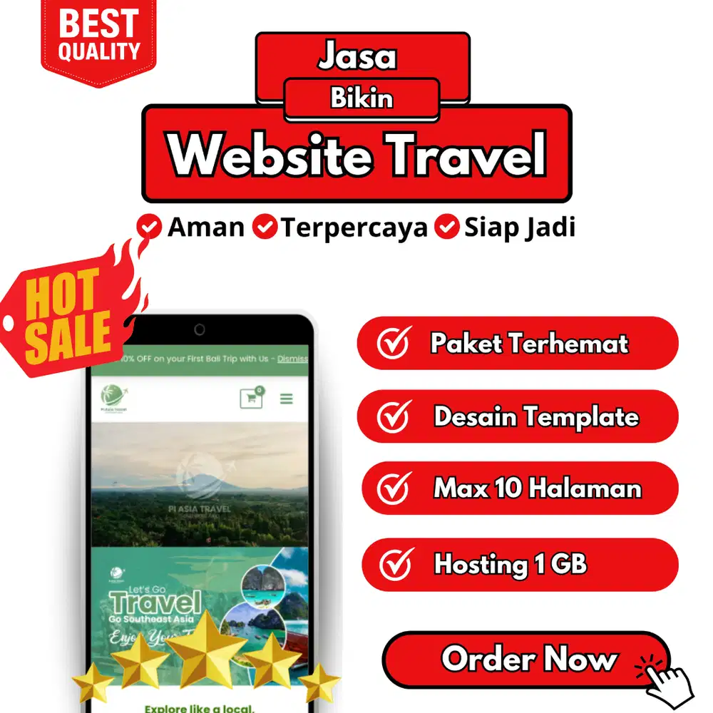 Jasa Pembuatan Website Travel Profesional & Terpercaya