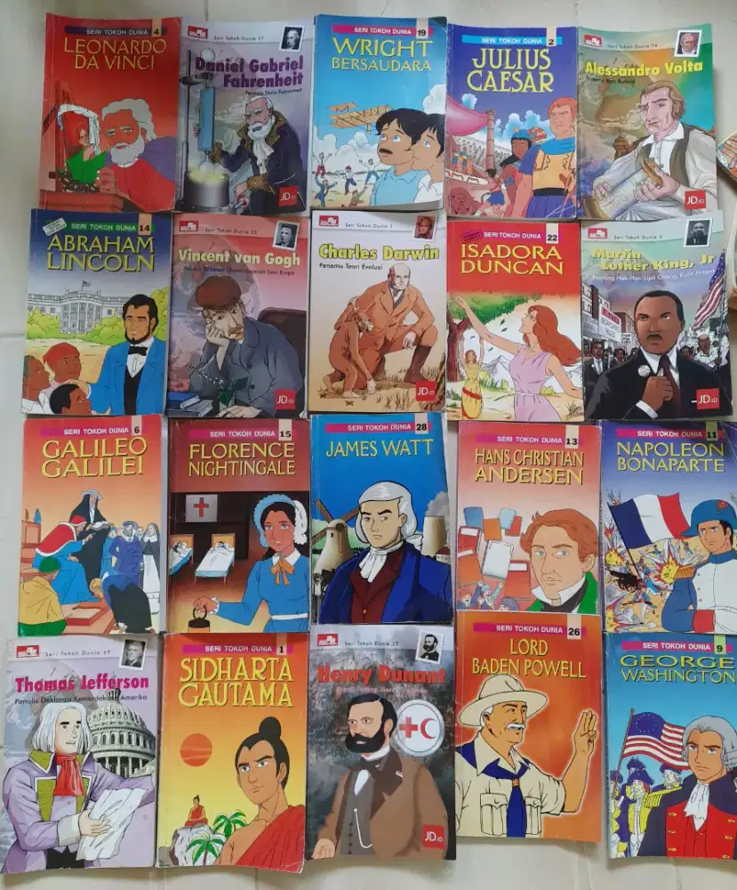 Buku komik seri pengetahuan tokoh dunia