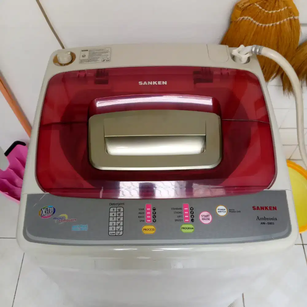 Mesin Cuci 1 tabung Sanken Ambrosia AW-S803 8kg Normal
