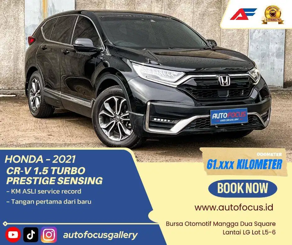 LOW KM Honda Crv 1.5 Turbo Prestige Sensing 2021 Hitam