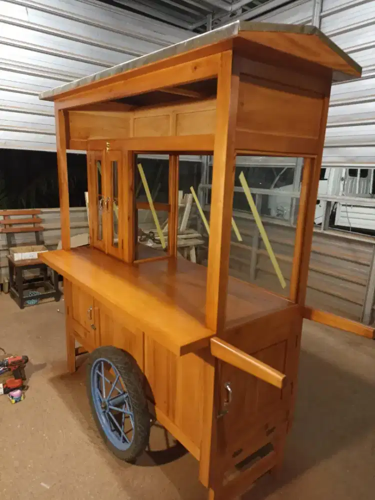 Gerobak Angkringan Bakso Mie Ayam PeceL Bubur Sate Martabak Ronde dlL