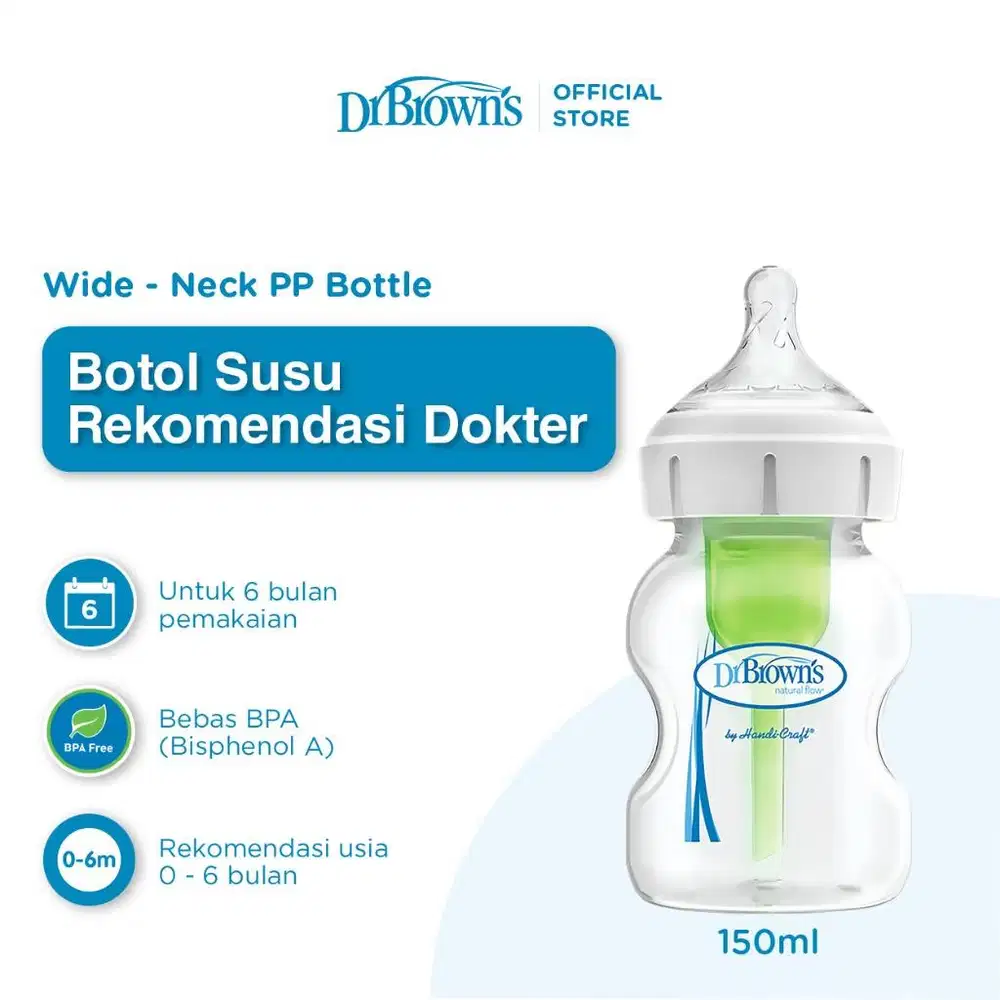 Dr.Brown's 5oz PP Options+ Wide-Neck Baby bottle
