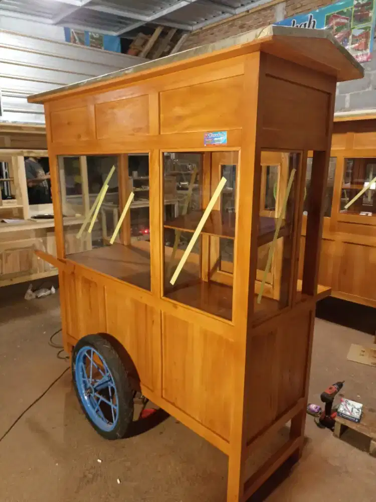 Gerobak Angkringan Bakso Mie Ayam PeceL Bubur Sate Martabak Ronde dlL