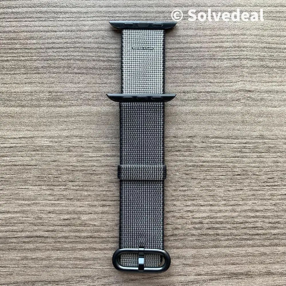 Strap Apple Watch Woven Nylon 42/44/45mm Black
