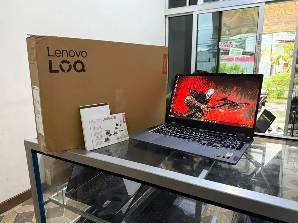 LAPTOP GAMING LOQ RYZEN 7 RTX4050 FULSET GARANSI PANJNG