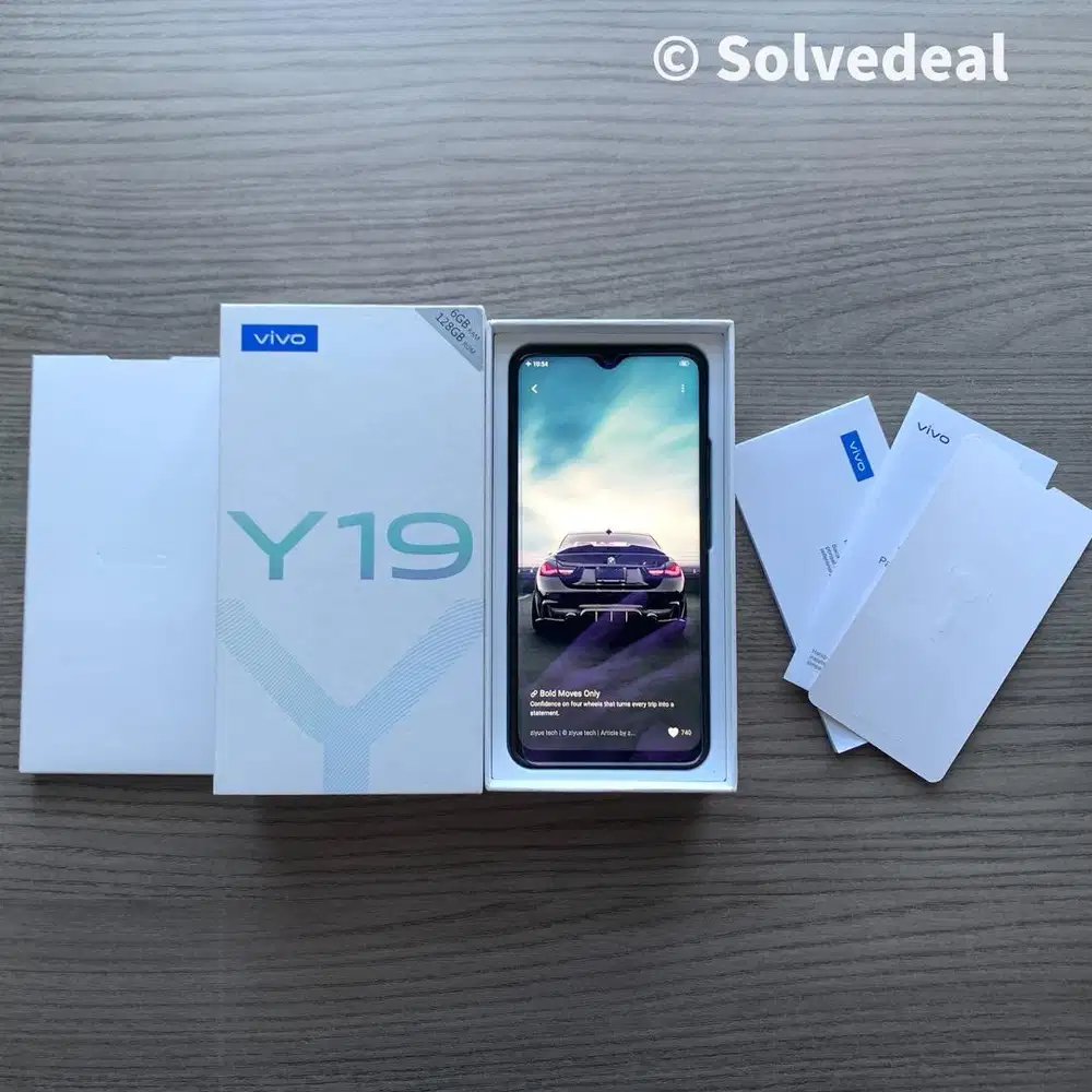 Vivo Y19 128GB Magnetic Black – Mulus