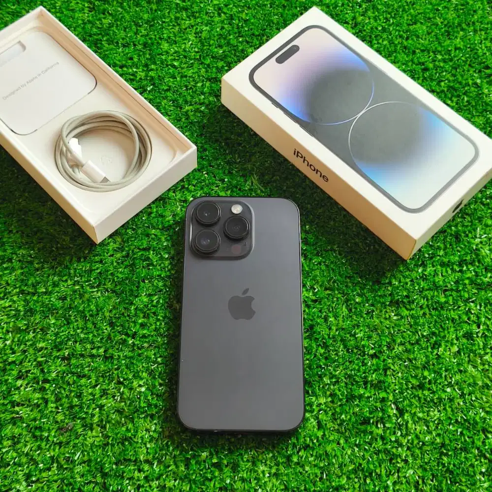 iPhone 14 Pro 256Gb Space Black BH 77% Kondisi 97% minus pemakaian
