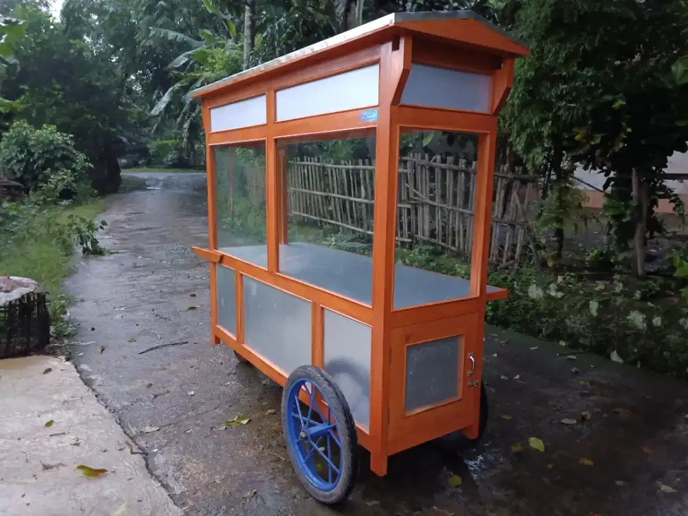 Gerobak Angkringan Bakso Mie Ayam PeceL Bubur Sate Martabak Ronde dlL