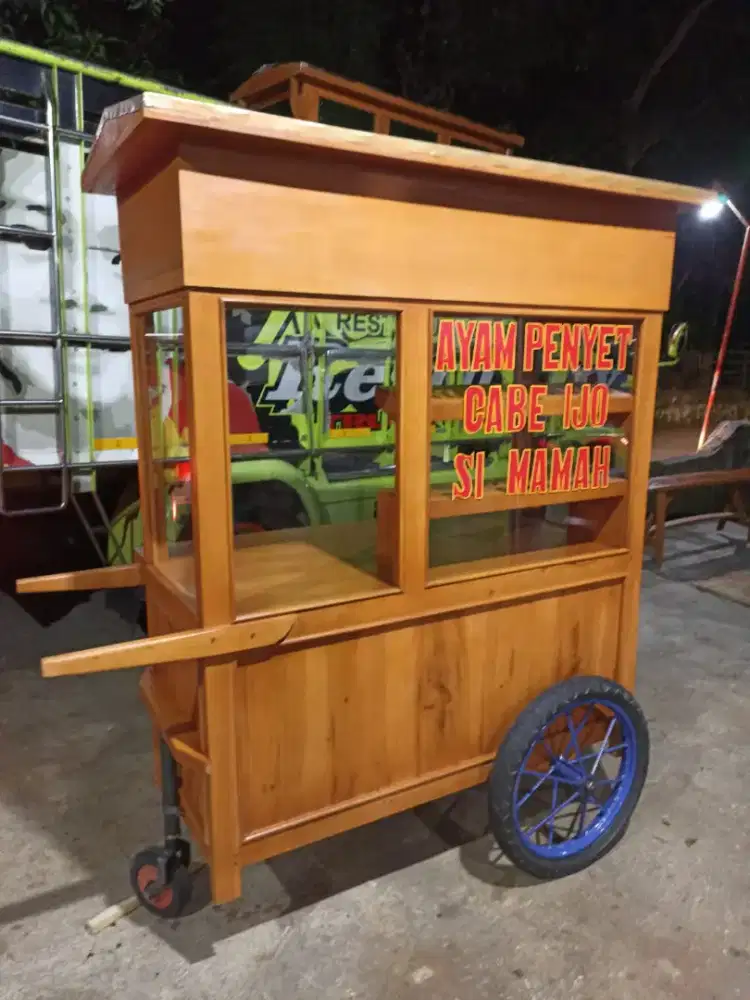 Gerobak Angkringan Bakso Mie Ayam PeceL Bubur Sate Martabak Ronde dlL