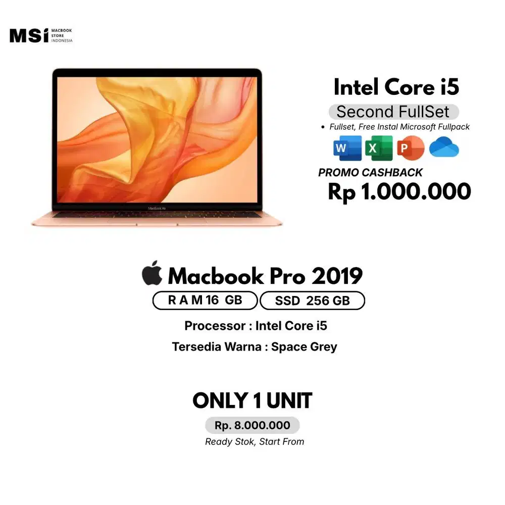 MACBOOK PRO 2019 RAM 16/256GB