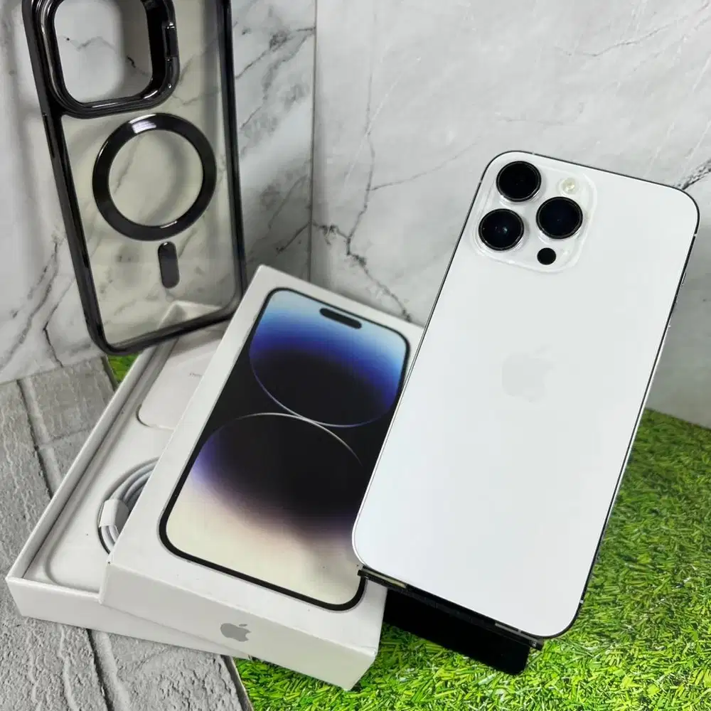 IPhone 14 Pro Max 256 Gb Silver Beacukai Resmi Normal Nominus