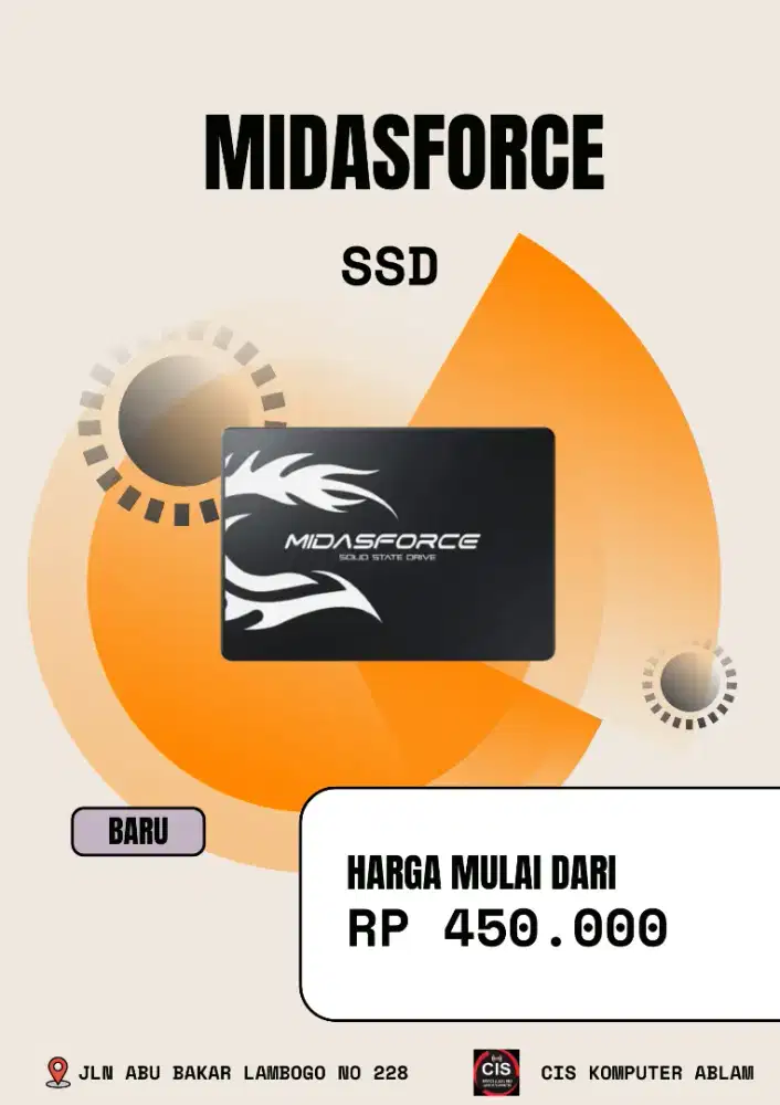jual ssd midas force