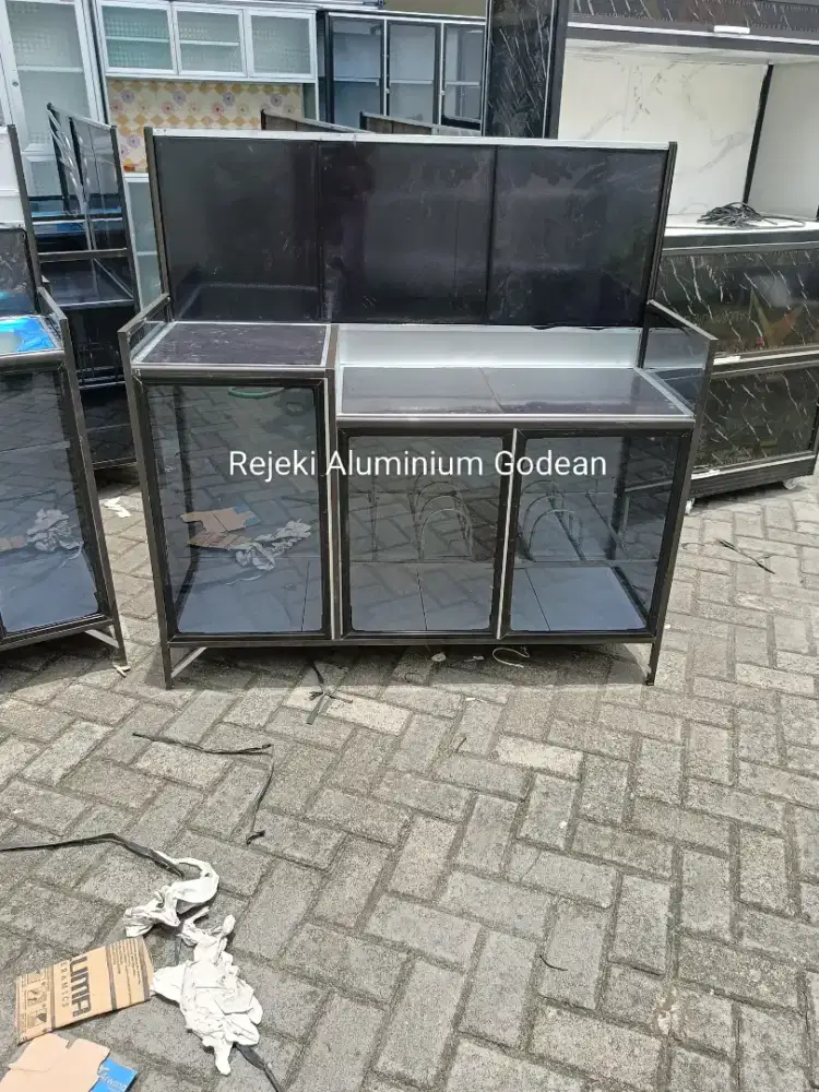 Meja kompor Aluminium keramik