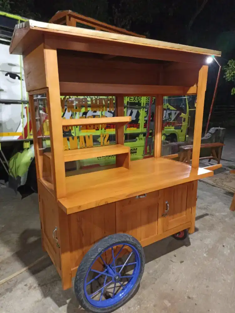 Gerobak Angkringan Bakso Mie Ayam PeceL Bubur Sate Martabak Ronde dlL