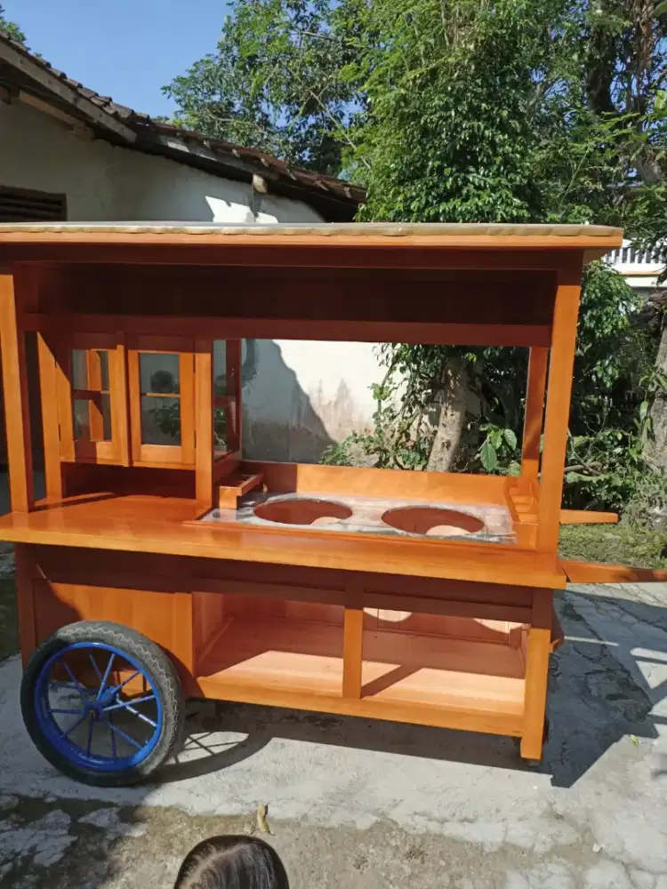 Gerobak Angkringan Bakso Mie Ayam PeceL Bubur Sate Martabak Ronde dlL