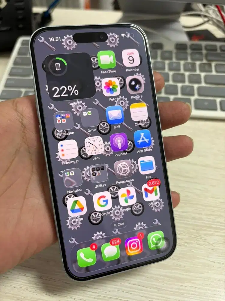 IPHONE 15 128GB Garansi Resmi Ibox/Tam Blue