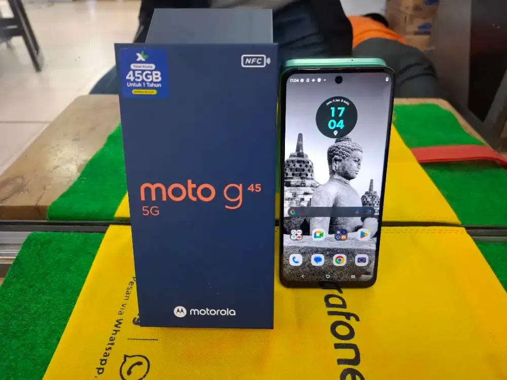 Moto g 45 5G NFC Ram 8/256 gb mulus lengkap gransi activ