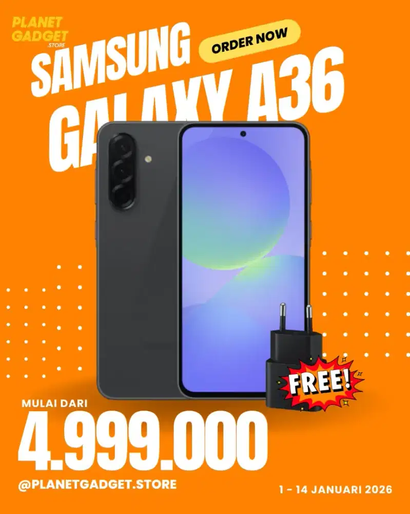 A36 free travel adaptor ya harga di kepala 4 aja