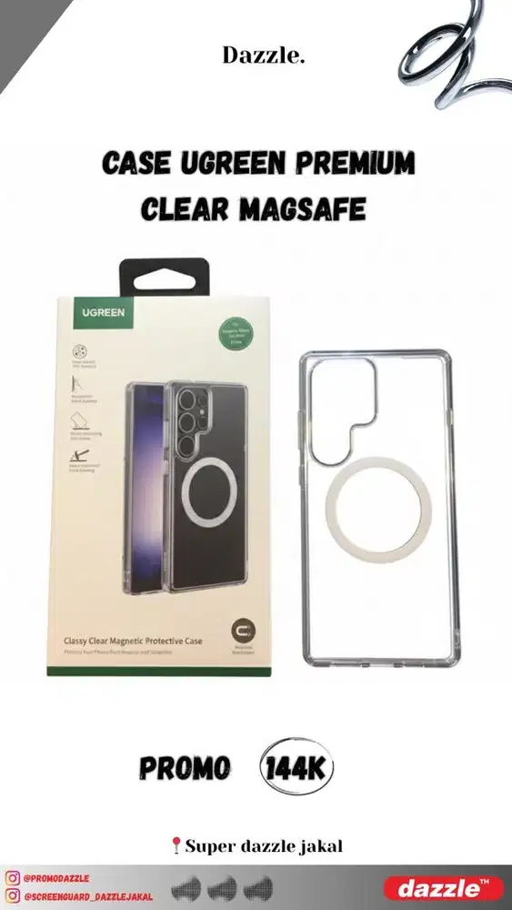 Softcase Ugreen Classy clear magsafe