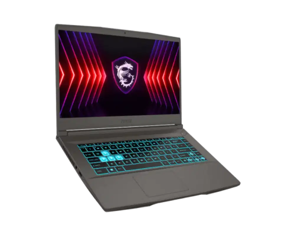 Laptop gaming MSI thin 15 rtx2050 i7 ssd 512gb ram 16gb