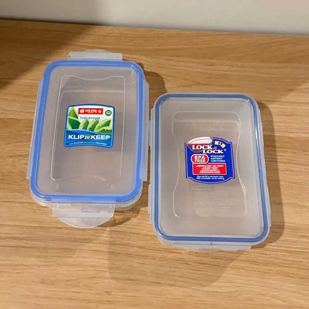 [2 pcs] lock & lock stackable airtight container HPL815