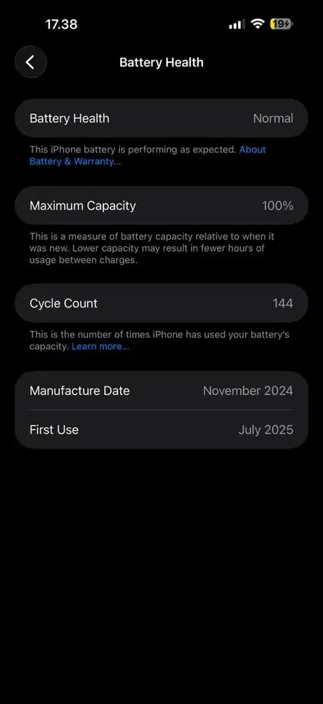 Iphone 16 promax 256 gb garansi masih on sampai juli