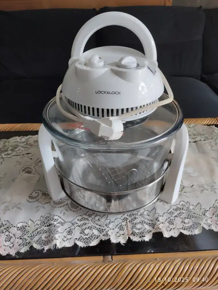 Halogen Oven Lock&Lock, Lengkap, kondisi bagus.