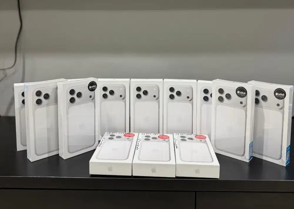 Iphone 17 Pro/Promax Silver 256GB new unit ibox BNIB bisa dicicil