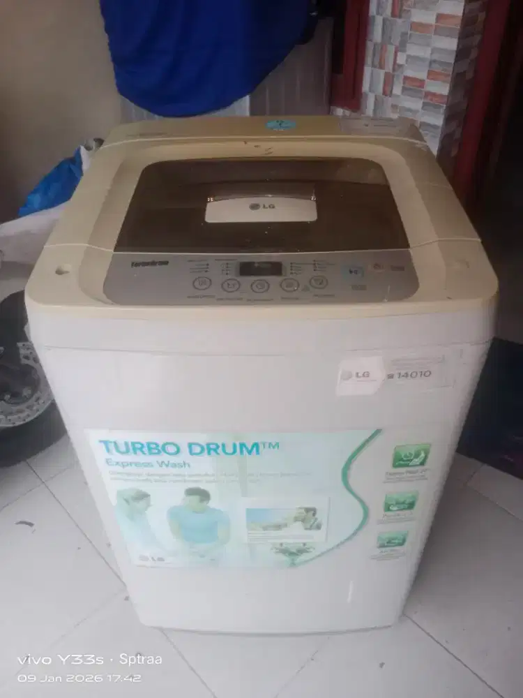 MESIN CUCI 1 TABUNG LG MASIH OTOMATIS 8KG