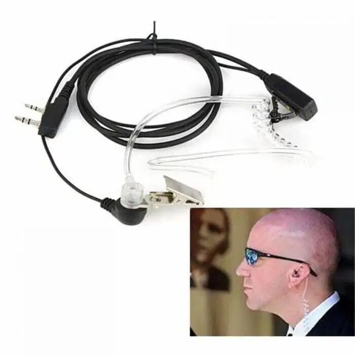 Headset Earphone HT Handy Talkie Model FBI American Elegan Handy Talky