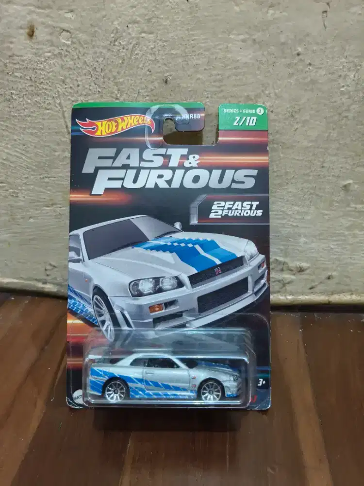 HOTWHEELS FAST&FURIOUS NISSAN SKYLINE GT-R(BNR34)