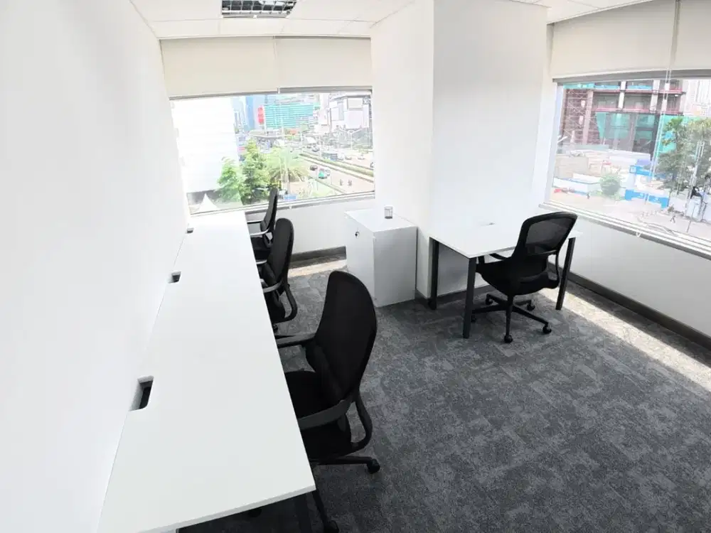 Kantor Unit Furnished 2 Pax Di Sinarmas Land Plaza Thamrin Dekat MRT