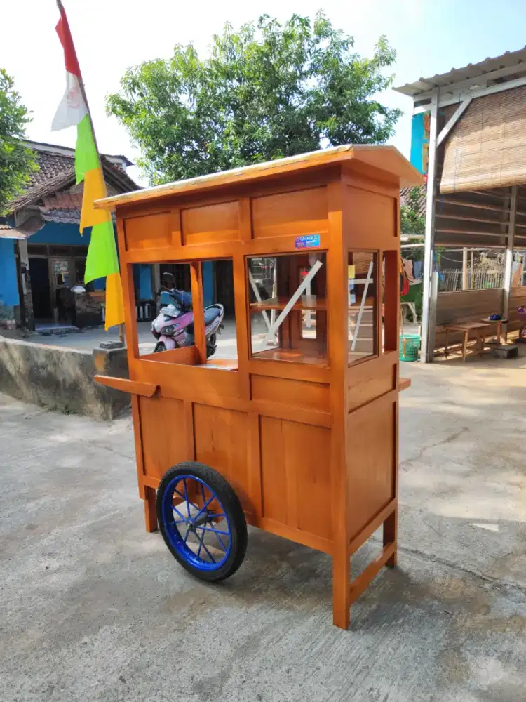 Gerobak Angkringan Bakso Mie Ayam PeceL Bubur Sate Martabak Ronde dlL