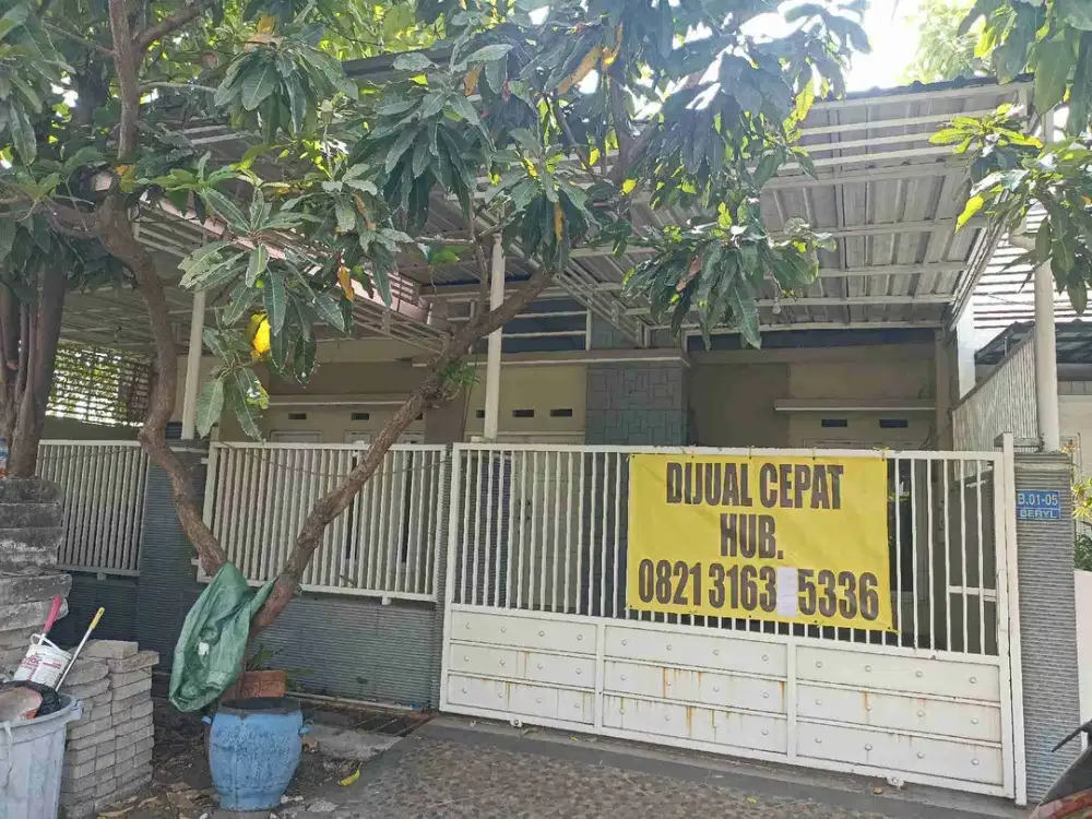 DIJUAL CEPAT RUMAH JAYA MASPION/BERRYL/GEDANGAN/JANGAN/ALOHA/JUANDA/SIDOARJO