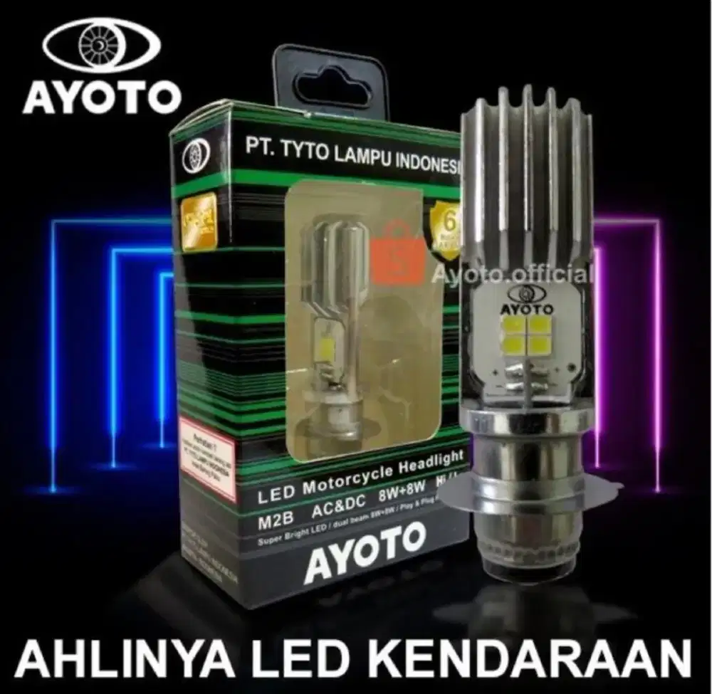 Lampu LED Motor Bebek / Matic ( AYOTO M2B H6 AC DC )