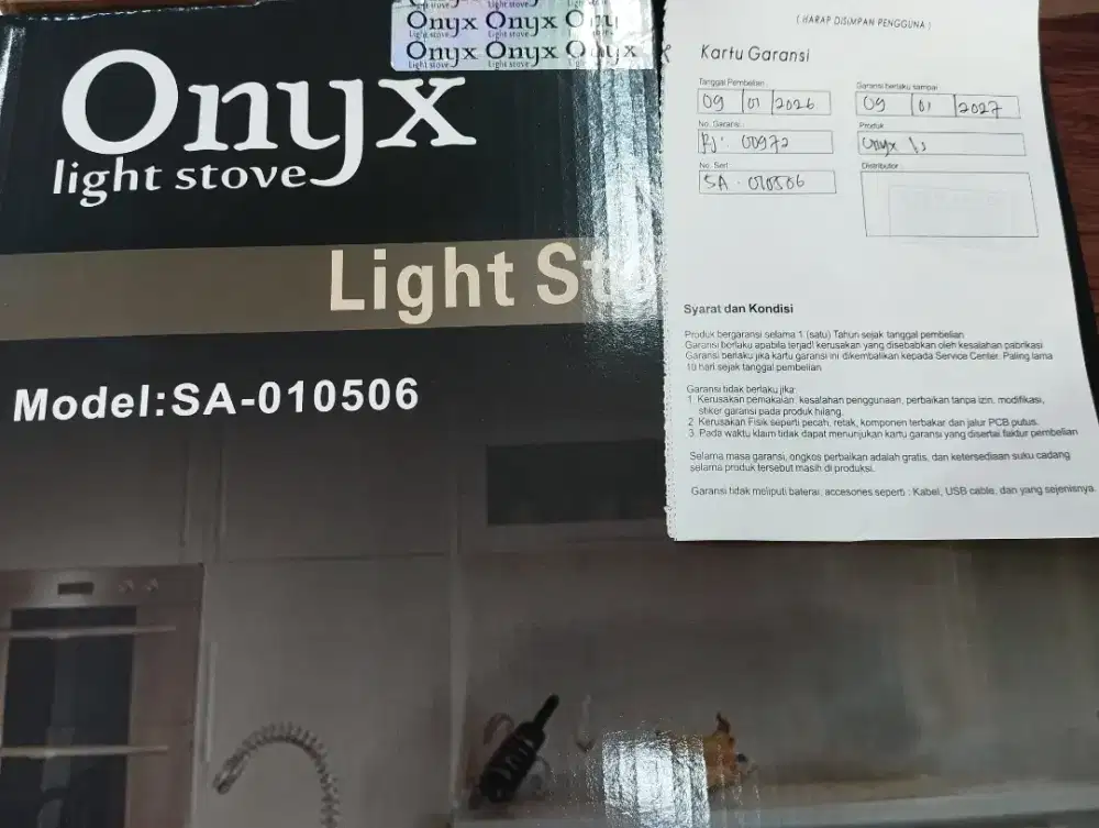 KOMPOR LISTRIK BAGUS VIRAL ONYX NEW GARANSI TOKO