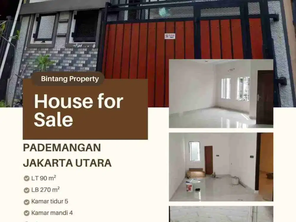 DIJUAL RUMAH  BAGUS JAKARTA DAERAH PADEMANGAN
