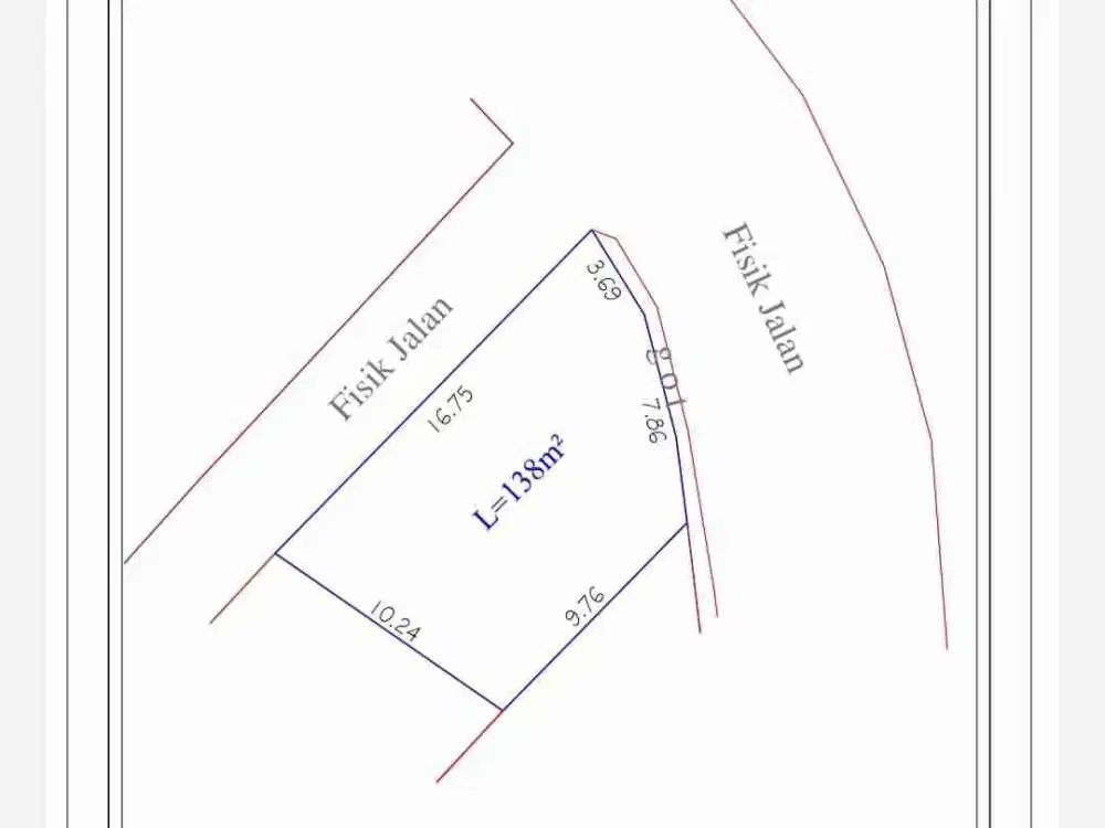 Jual Tanah 138m2 Raya Kaba Kaba arah ke MUNGGU