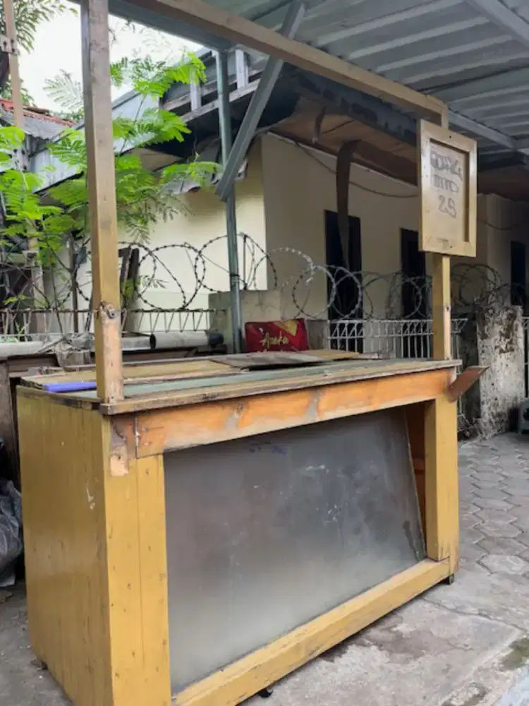 Dijual cepat gerobak dan meja kompor