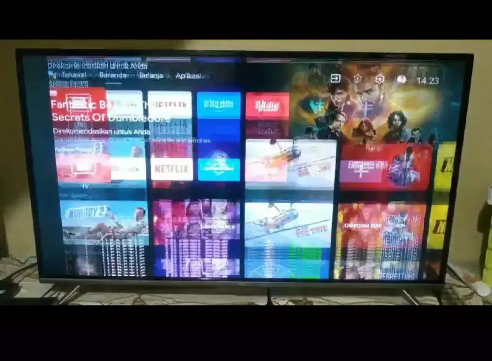 Jual TV TCL 43 inch layar minus rusak
