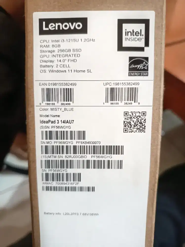 Jual murah laptop lenovo Intel i3 like a new