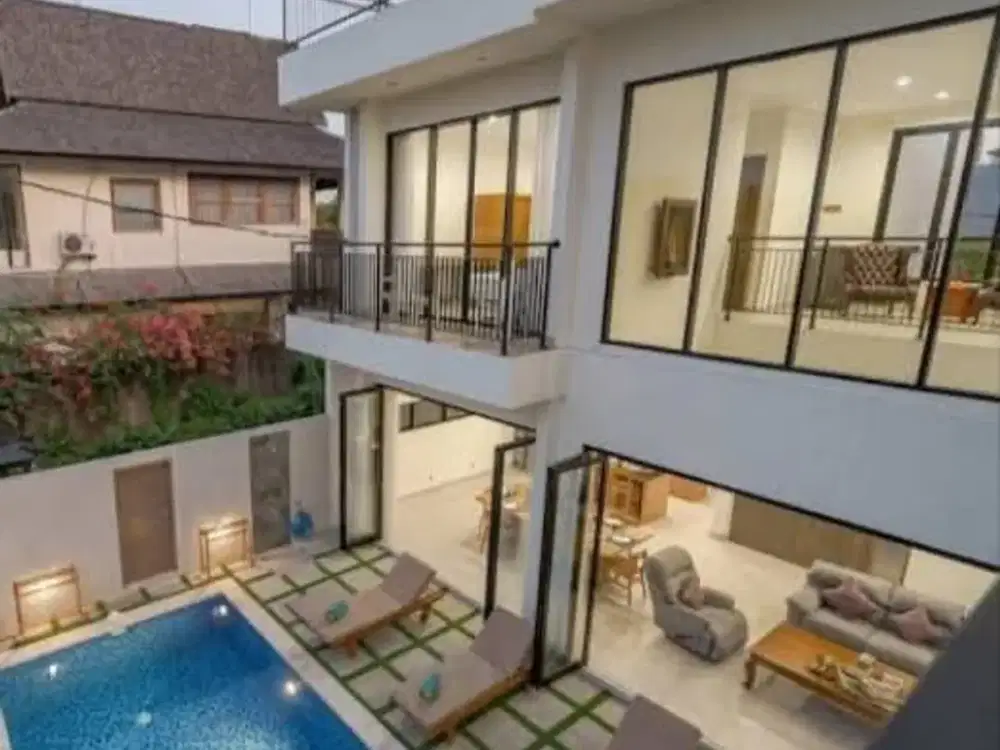 Villa Baru View Sawah dengan Interior Mewah di Canggu
